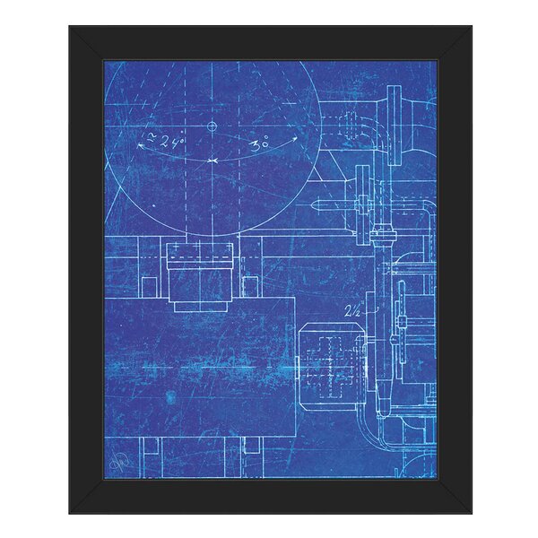 blue prints framed